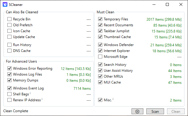 SCleaner 1.9 full